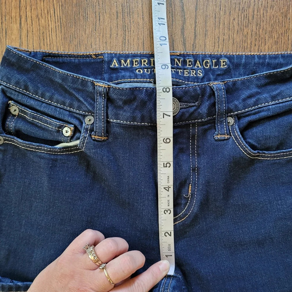 American Eagle Flex4 360 Skinny Dark Wash Jeans Size Men's 26x30 - Picture 6 of 10